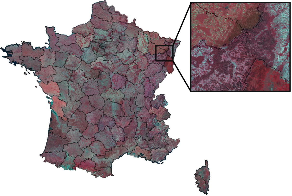 Radiometric discrepancies of the aerial images between domains